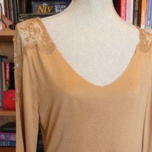 NWOT Newport News Western Elegance Beaded Blouse